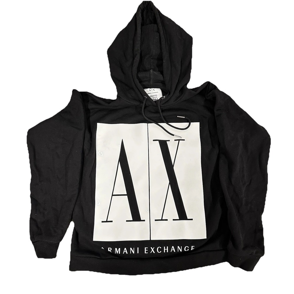 Armani Exchange Women's Icon Pullover Hoodie With Embroidered Hooded Sweatshirt